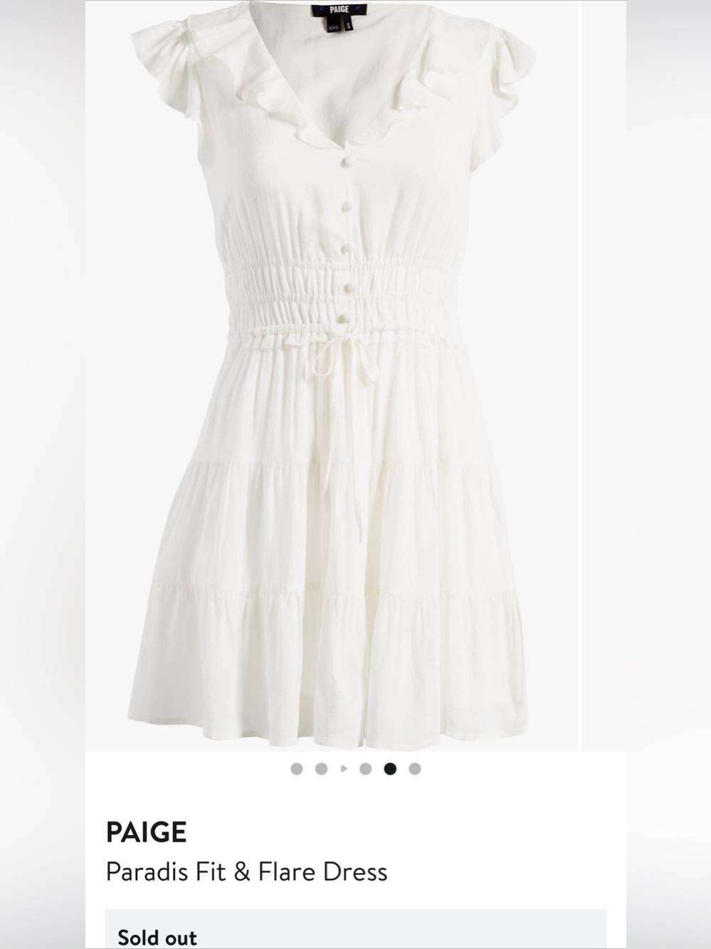 PAIGE Paradis Fit and Flare Dress